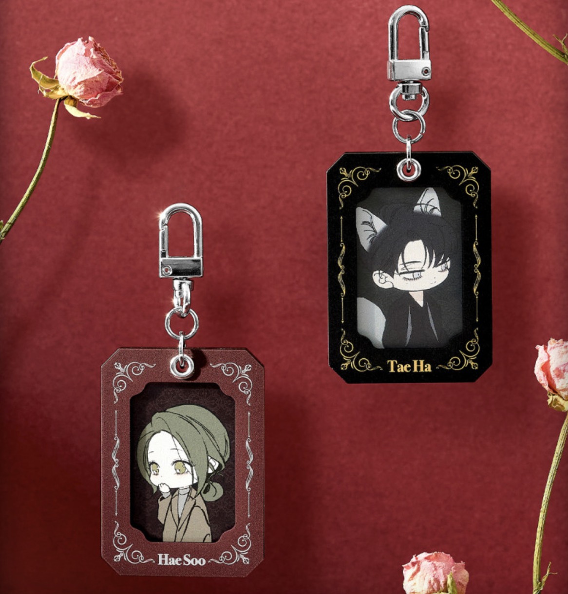 [ORDER] Tears on a withered flower keyring